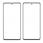 Replacement Front Glass For Samsung Galaxy A71 Black By - Maxbhi Com