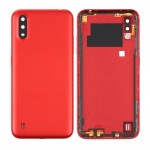 Back Panel Cover For Samsung Galaxy A01 Red - Maxbhi Com