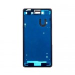 Lcd Frame Middle Chassis For Sony Xperia M4 Aqua Dual 8gb Black By - Maxbhi Com