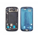 Lcd Frame Middle Chassis For Samsung I9301i Galaxy S3 Neo Brown By - Maxbhi Com