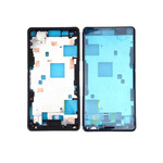 Lcd Frame Middle Chassis For Sony Xperia Z3 Compact D5833 Black By - Maxbhi Com