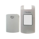 Front & Back Panel For BlackBerry Pearl Flip 8220 - Silver