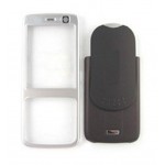 Front & Back Panel For Nokia N73 - Silver With Brown