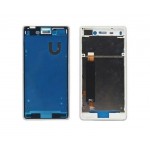 Lcd Frame Middle Chassis For Sony Xperia M4 Aqua Silver By - Maxbhi Com