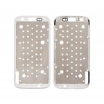 Lcd Frame Middle Chassis For Motorola Moto G 16gb White By - Maxbhi Com