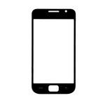 Replacement Front Glass For Samsung I9000 Galaxy S Black By - Maxbhi.com