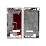 Lcd Frame Middle Chassis For Huawei Ascend P7 With Dual Sim White By - Maxbhi Com