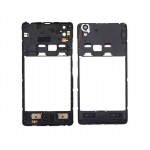 Lcd Frame Middle Chassis For Lenovo A6000 Shot White By - Maxbhi Com