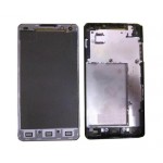 Lcd Frame Middle Chassis For Lg Optimus G F180k Black By - Maxbhi Com