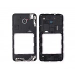 Lcd Frame Middle Chassis For Huawei Ascend Y300 U8833 Black By - Maxbhi Com