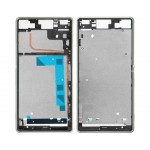 Lcd Frame Middle Chassis For Sony Ericsson Xperia Z3 D6603 White By - Maxbhi Com