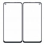 Replacement Front Glass For Realme 7 Black By - Maxbhi Com