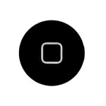Home Button Outer For Apple Ipad 2 16gb Cdma Black By - Maxbhi Com