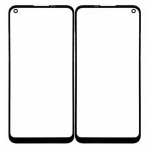 Replacement Front Glass For Realme 7i Black By - Maxbhi Com