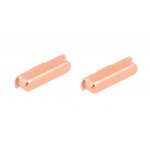 Volume Side Button Outer for Oppo R11 Plus White - Plastic Key