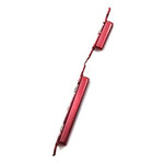 Volume Side Button Outer For Samsung Galaxy M01 Red By - Maxbhi Com