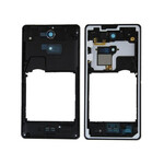 Lcd Frame Middle Chassis For Sony Xperia Zr C5503 Black By - Maxbhi Com