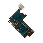 MMC Connector with Sim Card Slot Flex Cable For Samsung Galaxy Note II 2 N7100