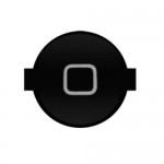 Home Button Outer For Apple Iphone 4 Black By - Maxbhi Com