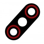 Camera Lens For Umidigi F1 Red By - Maxbhi Com