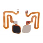 Fingerprint Sensor Flex Cable For Vivo X20 Black By - Maxbhi Com