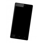 Lcd Frame Middle Chassis For Intex Aqua Desire Hd Black By - Maxbhi Com