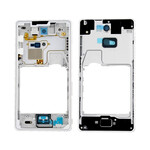 Lcd Frame Middle Chassis For Sony Xperia Zr White By - Maxbhi Com