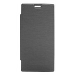 Flip Cover for Intex Aqua Desire - Grey