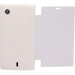 Flip Cover for Lava Iris 354e - White