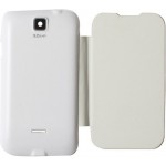 Flip Cover for Micromax Ninja A54 - White