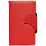 Flip Cover for Micromax Funbook Mini P410 - Red