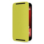Flip Cover for Motorola Moto G (2nd Gen) - Lemon Green
