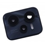Camera Lens Glass With Frame For Realme C35 Black By - Maxbhi Com