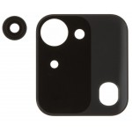 Camera Lens Glass With Frame For Tecno Spark 8c Black By - Maxbhi Com