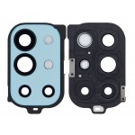 Camera Lens Glass With Frame For Oneplus 9r 5g Blue By - Maxbhi Com