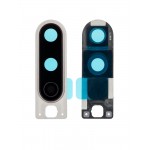 Camera Lens Glass With Frame For Oneplus 8 Silver By - Maxbhi Com