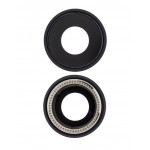 Camera Lens Glass with Frame for Apple iPhone XR Black