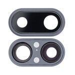 Camera Lens Glass With Frame For Apple Iphone 8 Plus Grey By - Maxbhi Com