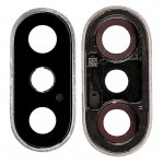 Camera Lens Glass With Frame For Apple Iphone X 256gb Silver By - Maxbhi Com