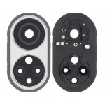 Camera Lens Glass With Frame For Honor X7 Silver By - Maxbhi Com