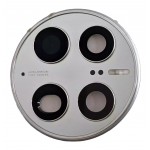 Camera Lens Glass With Frame For Huawei Mate 50 Pro Silver By - Maxbhi Com