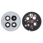 Camera Lens Glass With Frame For Huawei Mate 50 White By - Maxbhi Com