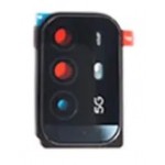 Camera Lens Glass With Frame For Oppo A95 5g Silver By - Maxbhi Com