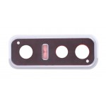 Camera Lens Glass With Frame For Vivo Y73s White By - Maxbhi Com