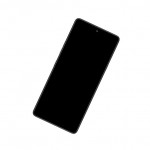 Camera Lens Glass with Frame for LG K71 Black