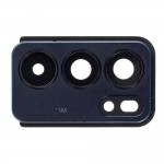 Camera Lens Glass With Frame For Oppo Reno 6 Pro Plus 5g Black By - Maxbhi Com