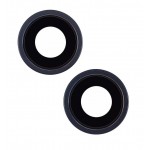 Camera Lens Glass with Frame for Apple iPhone 14 Black