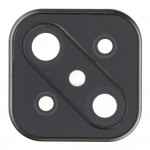 Camera Lens Glass With Frame For Oppo A92s Black By - Maxbhi Com