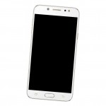 Camera Lens Glass with Frame for Samsung Galaxy C8 Black