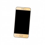 Camera Lens Glass with Frame for Celkon Diamond U 4G 16GB Gold